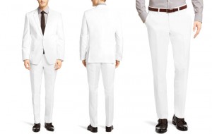 costume blanc hugo boss